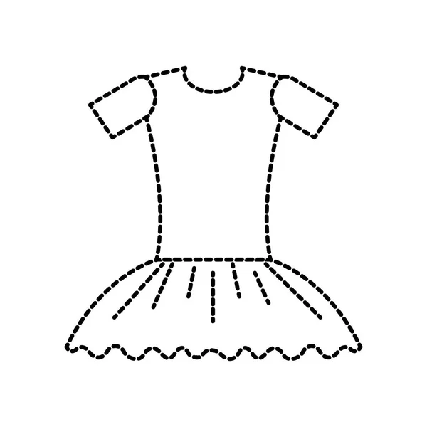 Robe de ballet robe de ballet costume élégant — Image vectorielle
