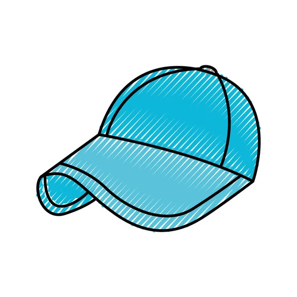Olahraga topi baseball pelindung aksesori mode - Stok Vektor