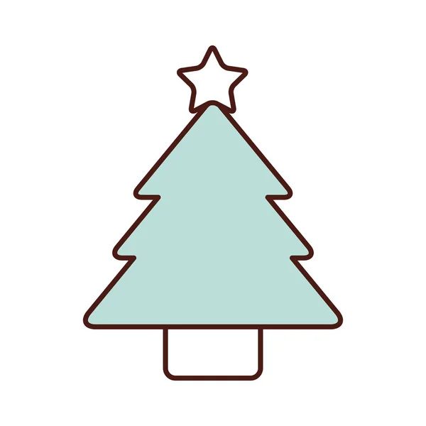 Рождественские елки украшения украшения сосны дизайн — стоковый вектор