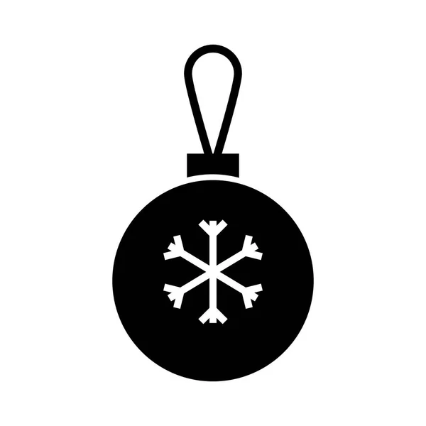 Vánoční koule sněhu dekorace oslav událost — Stockový vektor