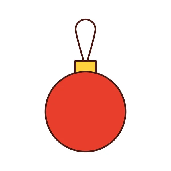 Evento de celebración de la decoración de la bola de Navidad — Vector de stock