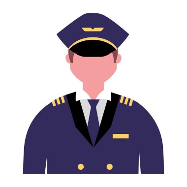 Havacılık pilot karakter meslek emek