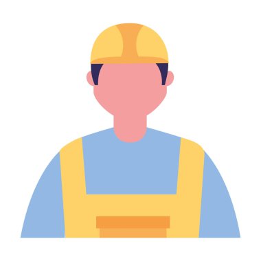 Oluşturucu işçisi karakter profesyonel emek