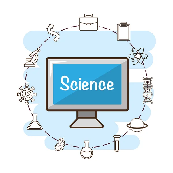 Laboratorio herramienta ciencia — Vector de stock