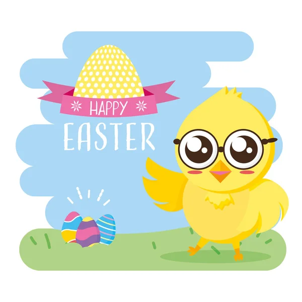 Happy easter card — Stock Vector