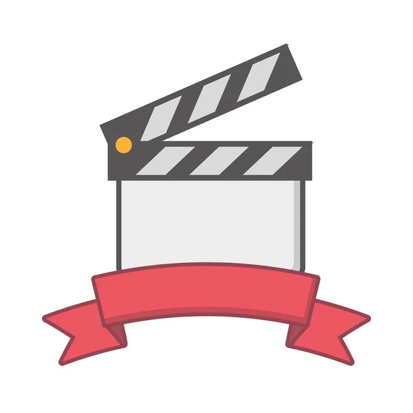 Clapperboard film industry — Stock Vector