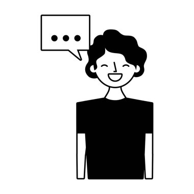 adam konuşma balonu