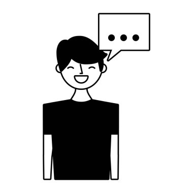 adam konuşma balonu