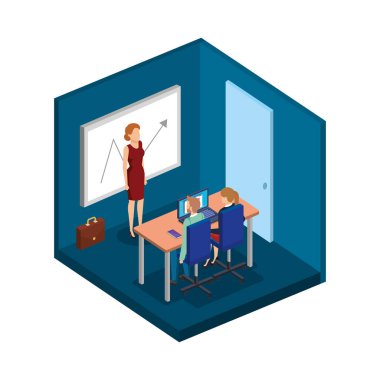 Ofisteki bir grup iş adamı