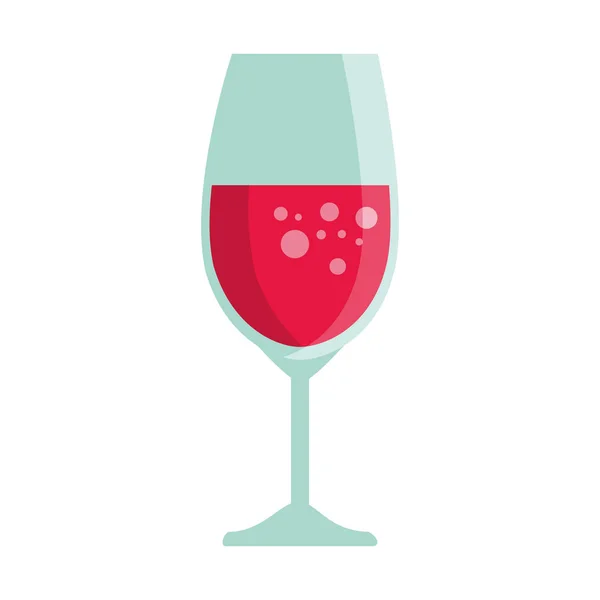 Copo de vinho ícone isolado — Vetor de Stock