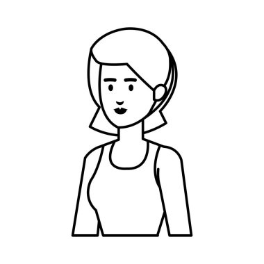 şık iş kadını avatar karakter