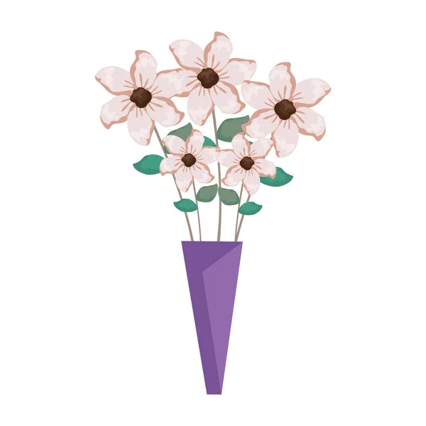 Bir buket çiçek ikonu — Stok Vektör