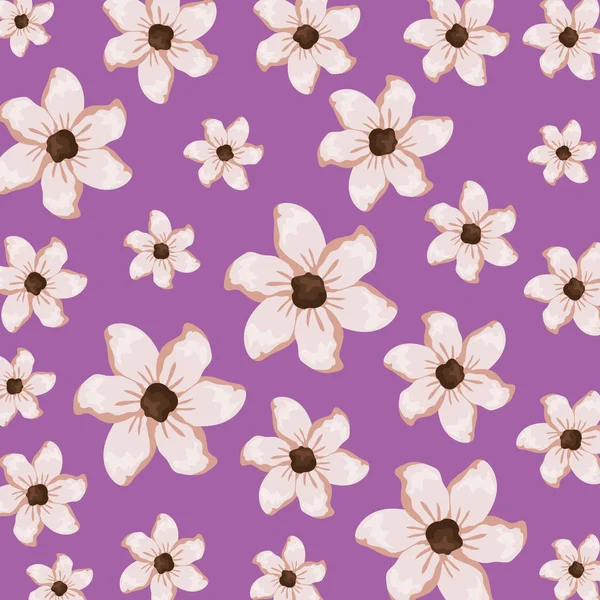 Beau fond motif fleurs — Image vectorielle