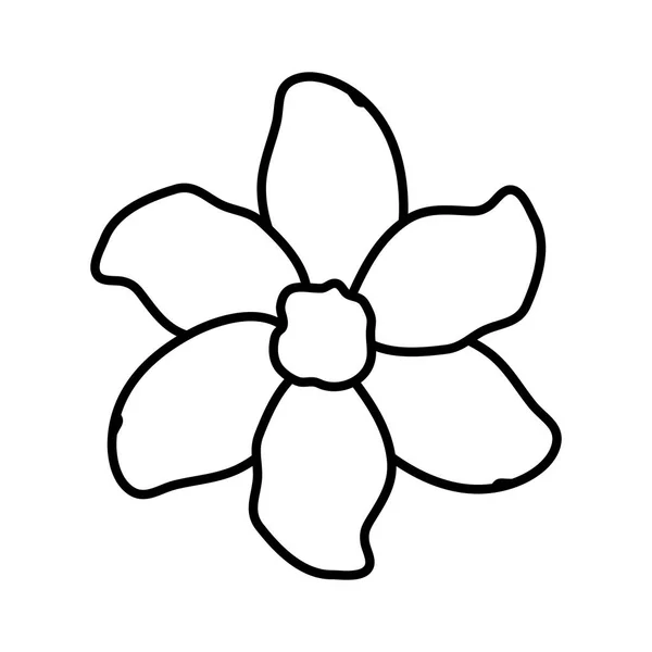 Schöne Blume dekorative Symbol — Stockvektor