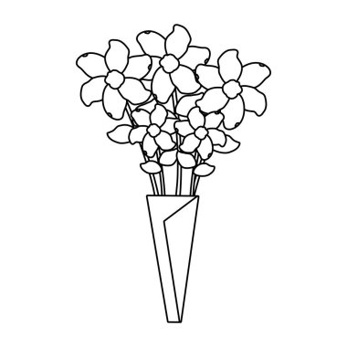 bir buket çiçek ikonu