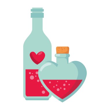 kalp şeklinde şişe