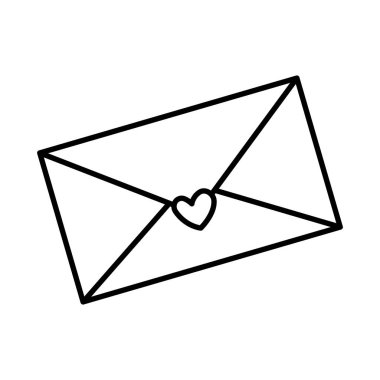 kalp simgesi olan zarf