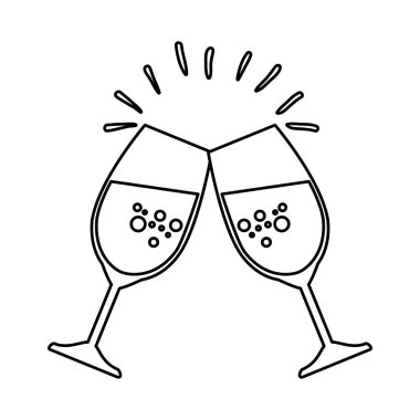 şarap bardak tost simgesi