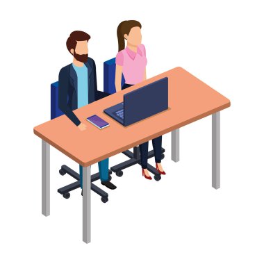 iş iki dizüstü bilgisayar ile Danışma içinde