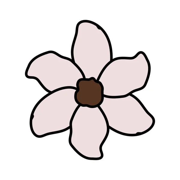 Διακοσμητικά εικονίδιο όμορφο λουλούδι — Διανυσματικό Αρχείο