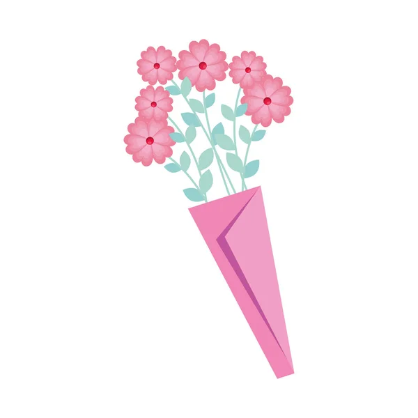 Kytice ikony květin — Stockový vektor