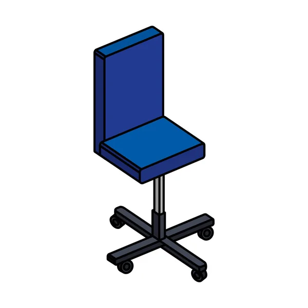 Ikona na białym tle krzesło Office — Wektor stockowy