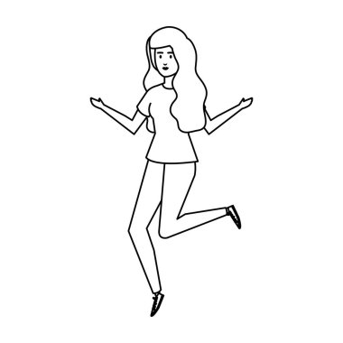 güzel ve genç kadın karakter