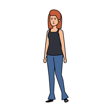 güzel ve genç kadın karakter