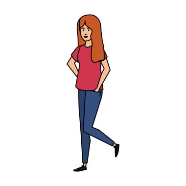 güzel ve genç kadın karakter