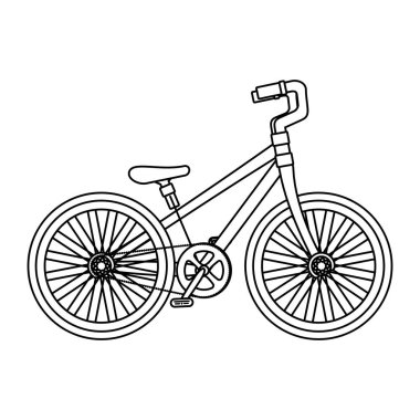 Bisiklet araç izole simgesi