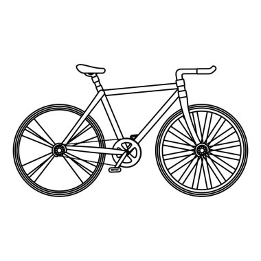 Bisiklet izole simge yarış