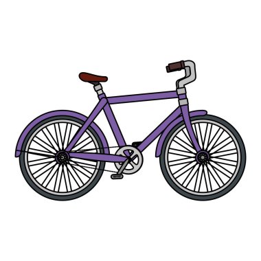 Bisiklet izole simge yarış