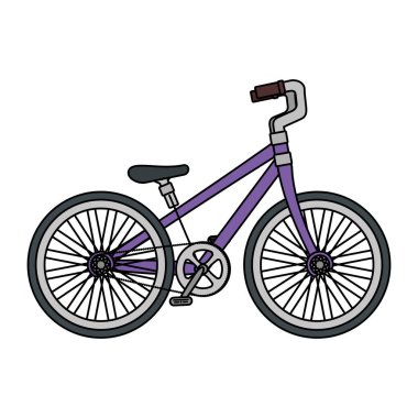 Bisiklet araç izole simgesi