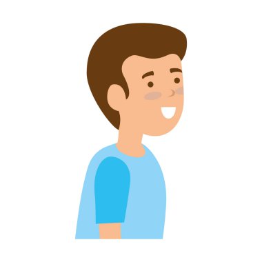 Genç ve rahat bir adam karakter