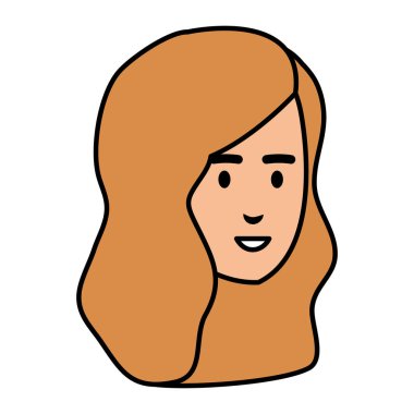 güzel bir kadın baş avatar karakter