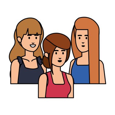 iş kadınları avatarlar karakter grubu