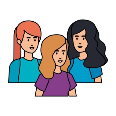 Kız Avatarlar karakter grubu