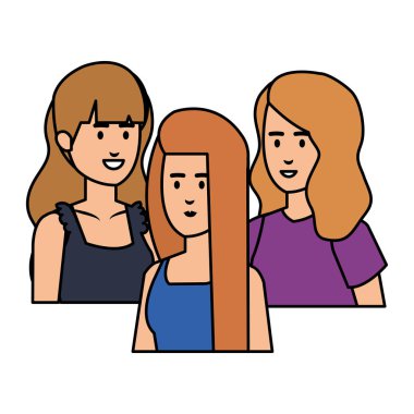 iş kadınları avatarlar karakter grubu