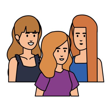 iş kadınları avatarlar karakter grubu