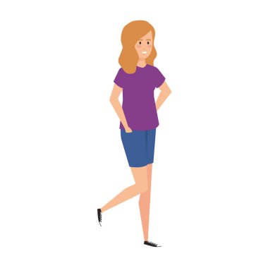 güzel ve genç kadın karakter