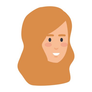 güzel bir kadın baş avatar karakter