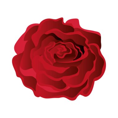 Güzellik gül izole simgesi