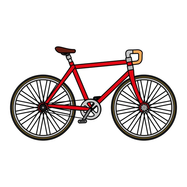 Race fiets geïsoleerde pictogram — Stockvector