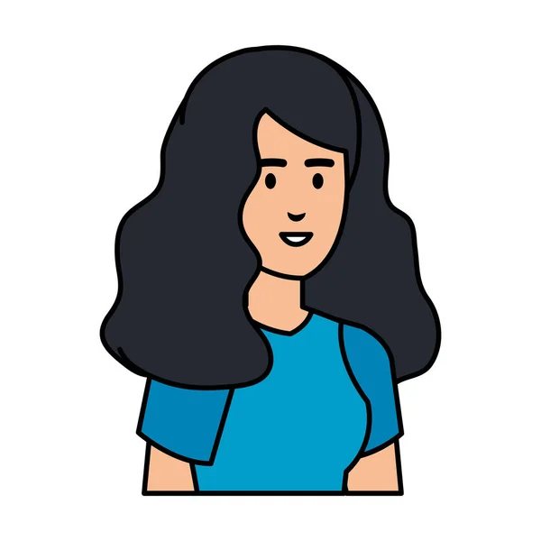 Elegante personaje de mujer de negocios avatar — Vector de stock