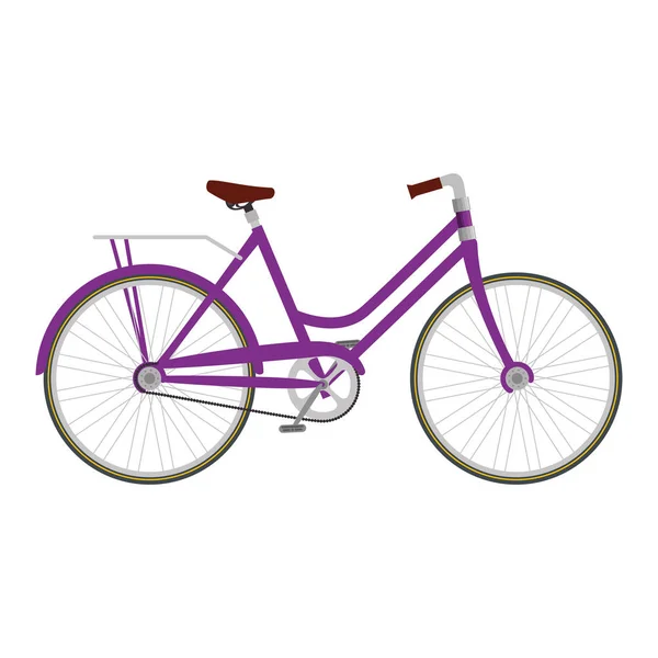 Bicicleta retro icono aislado — Vector de stock