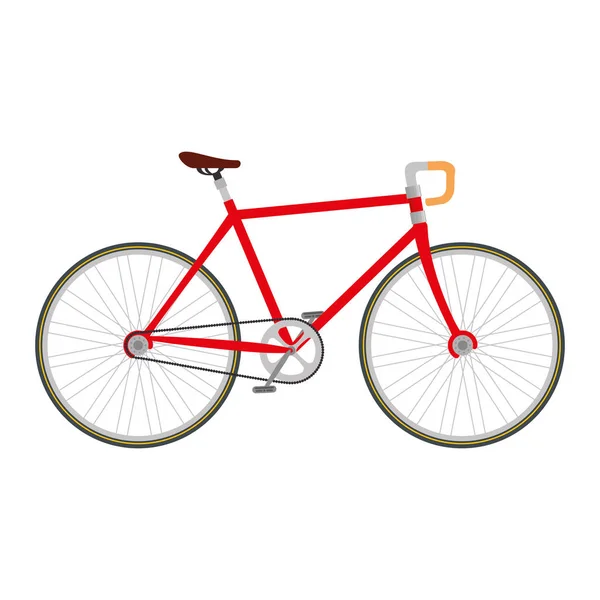 Bicicleta de carreras icono aislado — Vector de stock