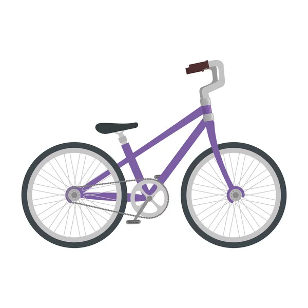Bicycle vehicle isolated icon — Stock Vector
