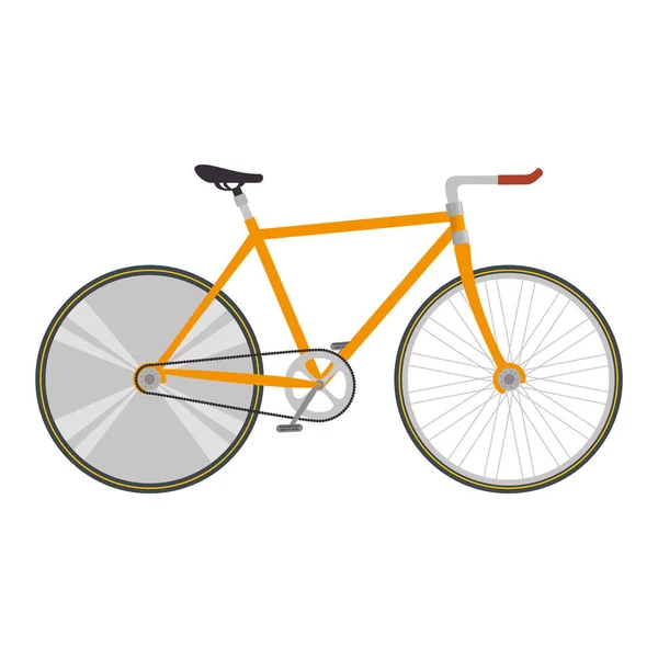 Bicycle vehicle isolated icon — Stock Vector