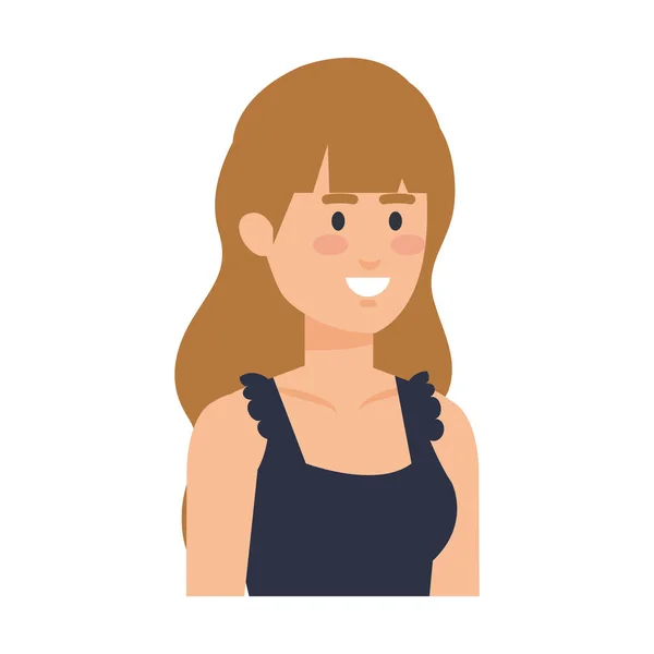 Elegante personaje de mujer de negocios avatar — Vector de stock