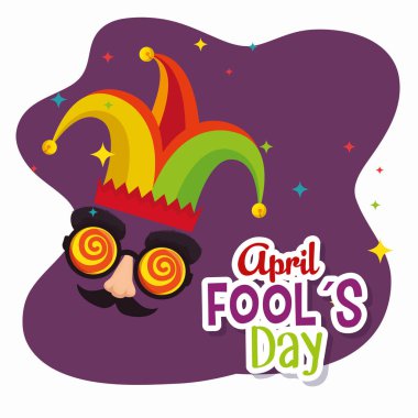 fuuny joker şapka ile Zafer Bayramı için gözlük